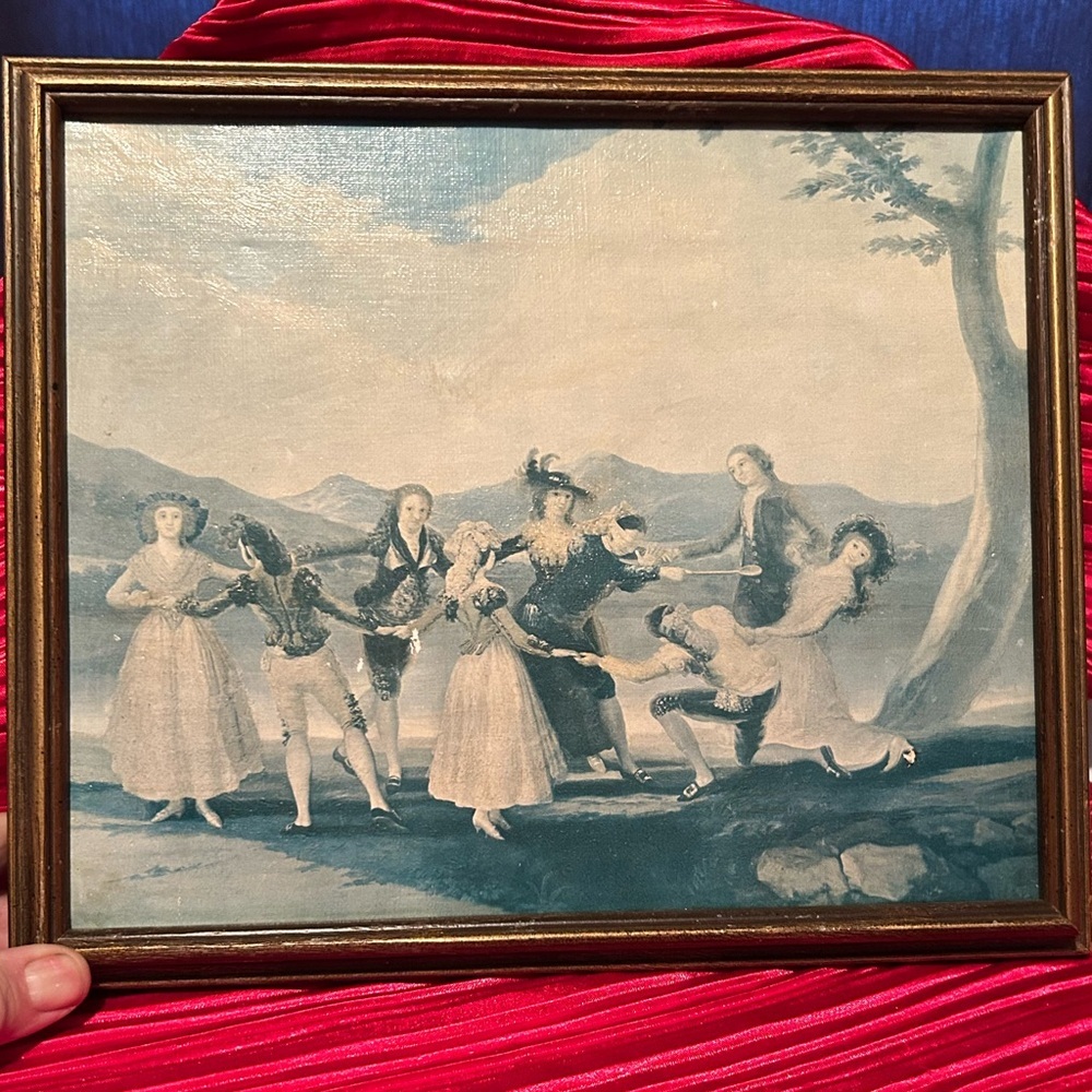 Goya 'Blind Man's Bluff' Artoleo reproduction religious art print on canvas